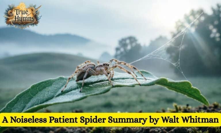 A Noiseless Patient Spider Summary by Walt Whitman
