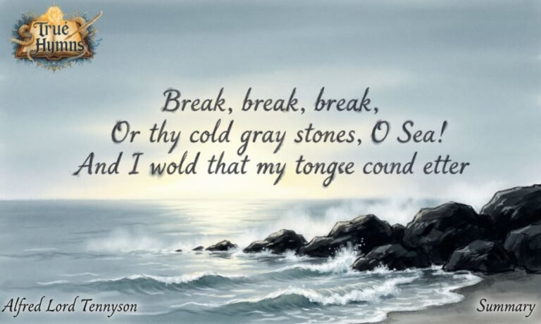 Break, Break, Break Summary by Alfred Lord Tennyson