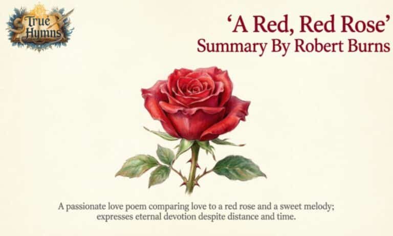 A Red, Red Rose Summary By Robert Burns