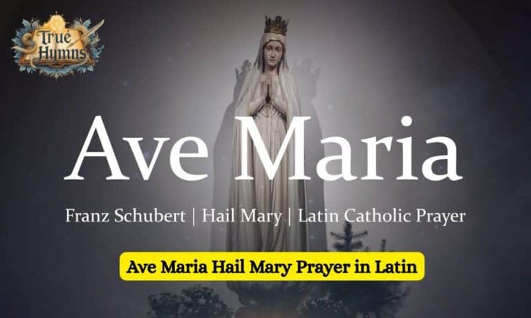 Ave Maria Hail Mary Prayer in Latin