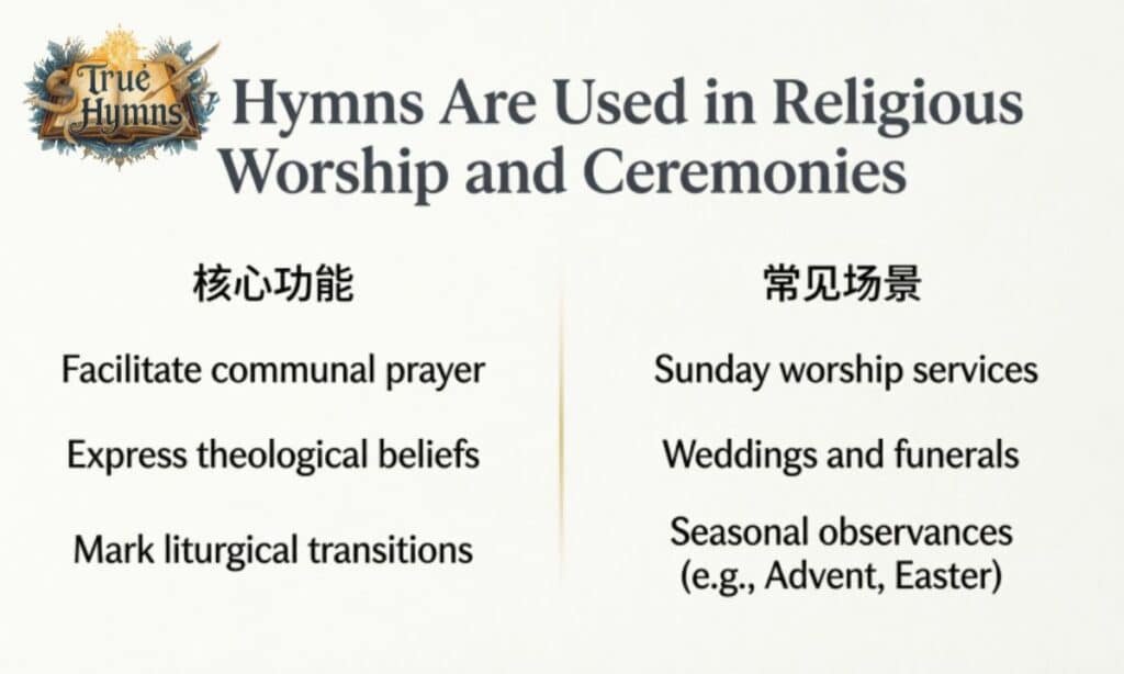 How Hymns Are Used in Religious Worship and Ceremonies