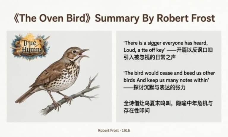 The Oven Bird Summary By Robert Frost