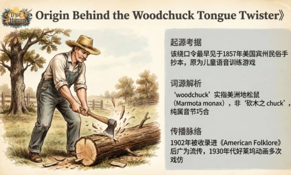 The Origin Behind the Woodchuck Tongue Twister