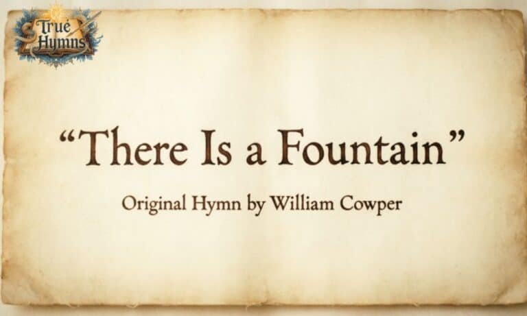 There Is a Fountain Lyrics Original Hymn by William Cowper