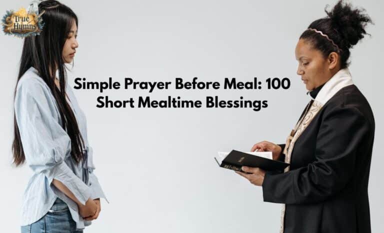 Simple Prayer Before Meal 100 Short Mealtime Blessings