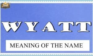 Wyatt Name Meaning, Origin & Popularity